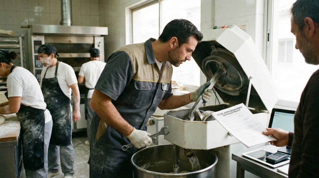 avería de maquinaria equipo electrónico 1920